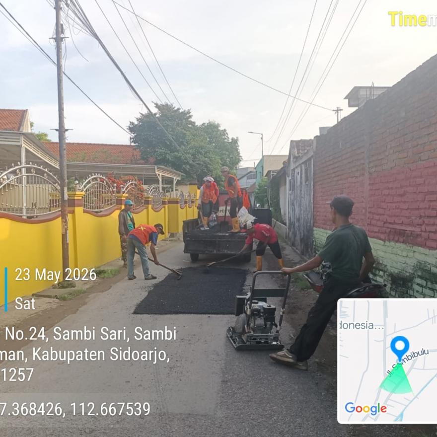 Pemeliharaan Jalan PIWK Kecamatan Taman Tingkatkan Konektivitas Wilayah Desa Sambibulu